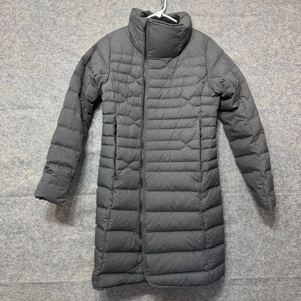 The North Face Full Length Goose Down Parka Full Zip High Collar 550 Size Small